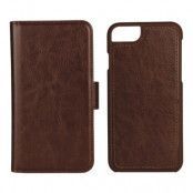 Essentials iPhone 6/7/8/SE 2020, PU wallet 3 kort avtagbar, brun