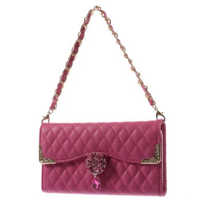 Fancy Quilted Plånboksfodral till Apple iPhone 6 / 6S - Magenta