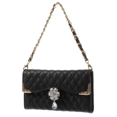 Fancy Quilted Plånboksfodral till Apple iPhone 6 / 6S - Svart