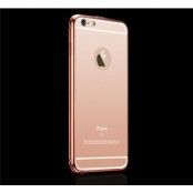 Fashion bumper-skal med spegel-baksida till Apple iPhone 6(S) Plus (Rose Gold)