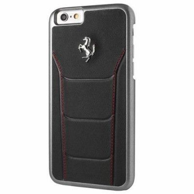 Ferrari Skal iPhone 6 / 6S Stitching - Svart/Röd