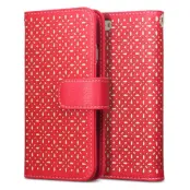 Floral ETCH Plånboksfodral till Apple iPhone 6 / 6S (Röd)