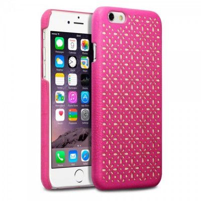 Floral ETCH Skal till iPhone 6 / 6S - Magenta