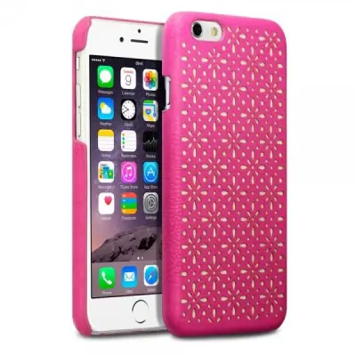 Floral ETCH Skal till iPhone 6 / 6S - Magenta