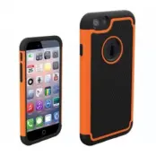 Football Grain Combo Skal till Apple iPhone 6 / 6S (Orange)
