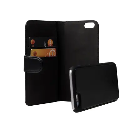 Gear 2.0 Plånboksfodral med magnetskal till iPhone 6 / 6S - Svart