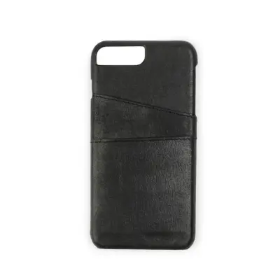 Onsala Collection äkta läder skal med kortplatser till iPhone 6/7/8 Plus - Black