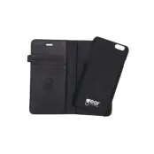 GEAR Buffalo äkta läder Plånboksfodral iPhone 6/6S - Svart