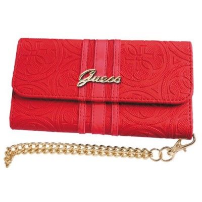 Guess Heritage Clutch Case till iPhone 6/6S - Röd