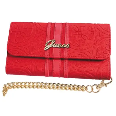 Guess Heritage Clutch Case till iPhone 6/6S - Röd