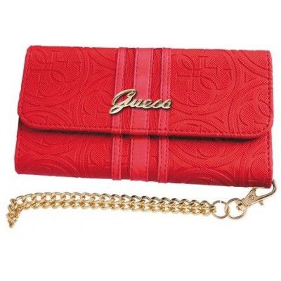 Guess Heritage Clutch (iPhone 6/6S) - Röd