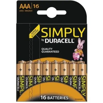 Duracell Simply AAA/L03 16-pack