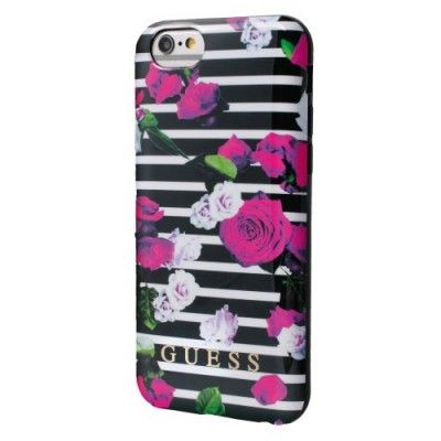Guess iPhone 6(S) Spring TPU Cover Stripes Rose