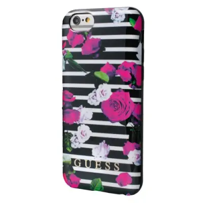 Guess iPhone 6(S) Spring TPU Cover Stripes Rose