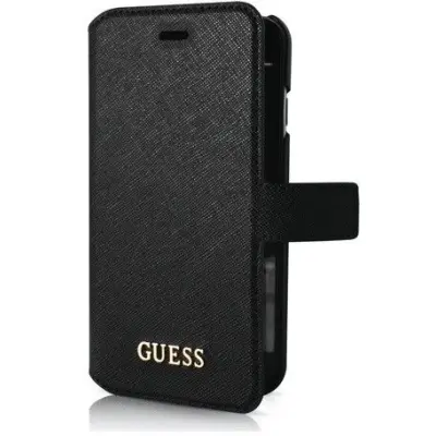 Guess Saffiano Look Wallet (iPhone 6/6S) - Svart
