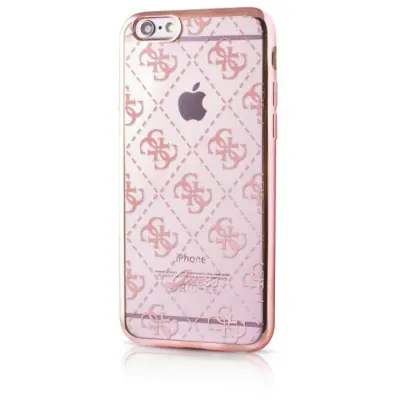 Guess TPU 4G Pattern (iPhone 6/6S) - Roséguld