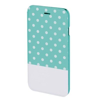 HAMA Plånboksväska DesignLine iPhone 6/6S Dots Glow - Grön/vit
