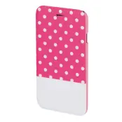 HAMA Plånboksväska DesignLine iPhone 6/6S Dots Glow - Rosa/vit