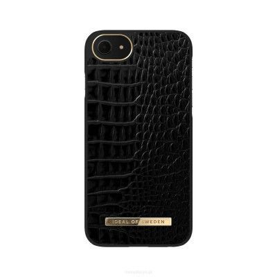 Ideal Atelier Skal iPhone 7/8/SE 2020 Neo - Noir Croco Svart