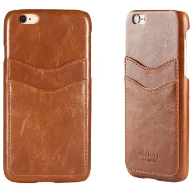 iDeal Dual Card Case - Skal till iPhone 6 / 6S - Brun