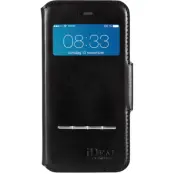 iDeal Premium Swipe Wallet iPhone 6 / 6S , avtagbart skal, svart