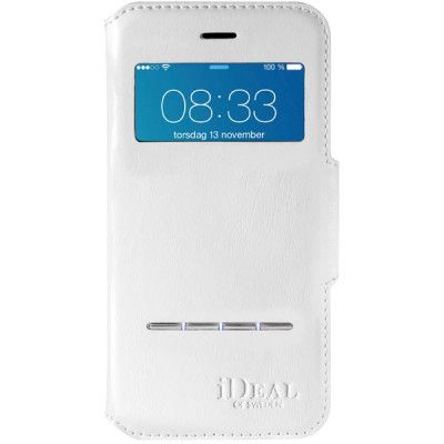 iDeal Premium Swipe Wallet iPhone 6 / 6S , avtagbart skal, vit