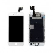 iPhone 6S Komplett Skärm LCD Display Glas med smådelar som Framkamera, Sensor, Samtalshögtalare för enkelt skärmbyte - Vit