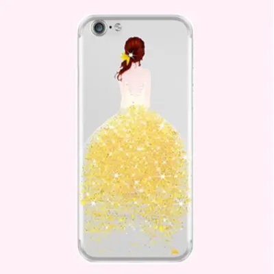 Joyroom Girl in Bling Dress Mobilskal iPhone 7 - Guld