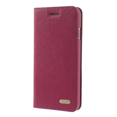 Kaiyue Äkta Läder FlipFodral till Apple iPhone 6 / 6S - Magenta