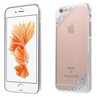 Kavaro Skal till iPhone 6 / 6S med Swarovski stenar - Silver