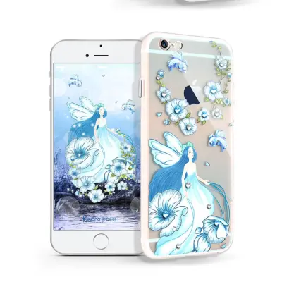 Kavaro Tipsy Skal med Swarovski Stenar till iPhone 6/6S - Blue Fairy