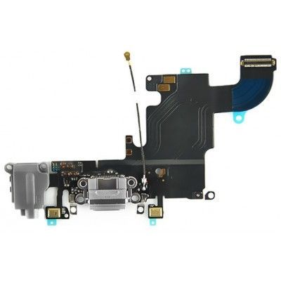 Lightningport med flexkabel (iPhone 6S) - Grå