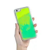 Liquid Neon Sand skal till iPhone 6/6s - Grön