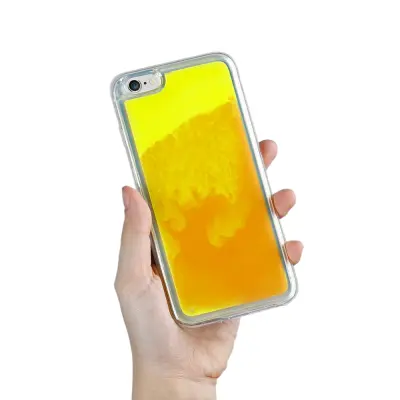Liquid Neon Sand skal till iPhone 6/6s - Orange