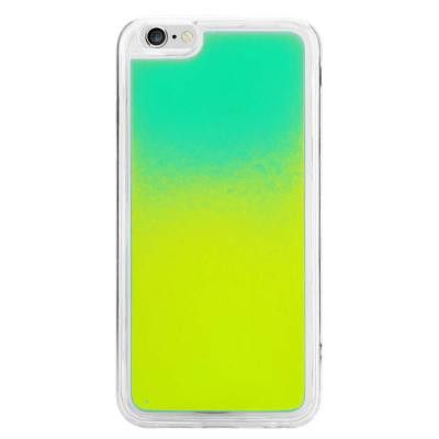 Liquid Neon Sand skal till iPhone 6/6s Plus - Grön