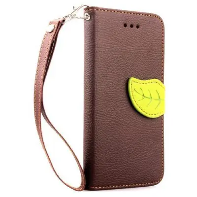 Litchi Leaf Plånboksfodral till Apple iPhone 6 / 6S  - Brun
