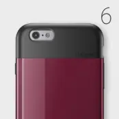Lunatik Flak Skal till Apple iPhone 6 / 6S - Vinröd