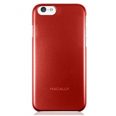 Macally Protective Snap-On Case iPhone 6 / 6S - Tomat röd