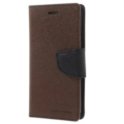 Mercury Fancy Diary Plånboksfodral till Apple iPhone 6 / 6S (Brun)