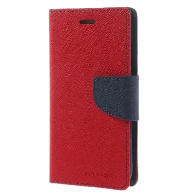 Mercury Fancy Diary Plånboksfodral till Apple iPhone 6 / 6S (Röd)