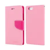 Mercury Fancy Diary Plånboksfodral till Apple iPhone 6 / 6S (Rosa)