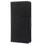 Mercury Fancy Diary Plånboksfodral till Apple iPhone 6 / 6S (Svart)