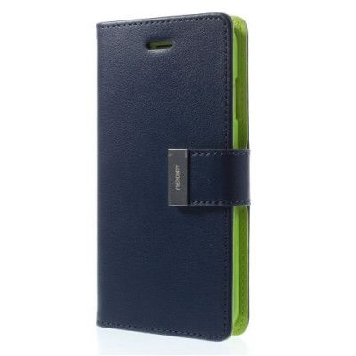 Mercury Rich Diary Plånboksfodral till Apple iPhone 6 / 6S (Blå)