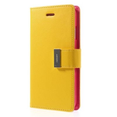 Mercury Rich Diary Plånboksfodral till Apple iPhone 6 / 6S  (Gul)
