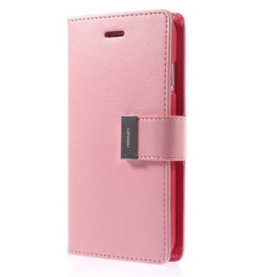 Mercury Rich Diary Plånboksfodral till Apple iPhone 6 / 6S (Rosa)