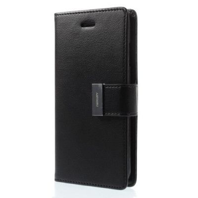 Mercury Rich Diary Plånboksfodral till Apple iPhone 6 / 6S (Svart)