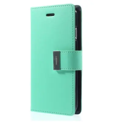 Mercury Rich Diary Plånboksfodral till Apple iPhone 6 / 6S (Turkos)