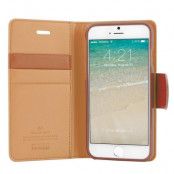 Mercury Sonata Diary Plånboksfodral till Apple iPhone 6 / 6S (Camel)