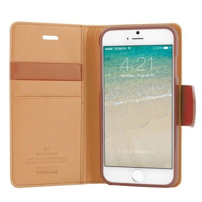 Mercury Sonata Diary Plånboksfodral till Apple iPhone 6 / 6S (Camel)