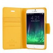Mercury Sonata Diary Plånboksfodral till Apple iPhone 6 / 6S (Gul)